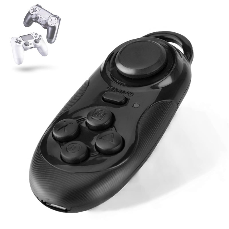 ZERONE Wireless Gamepad Remote Controller - Selfie Camera Shutter, Mouse, 3D VR Glasses Remote Control Compatible With IOS Android PC TV Box (Black) - Image 1